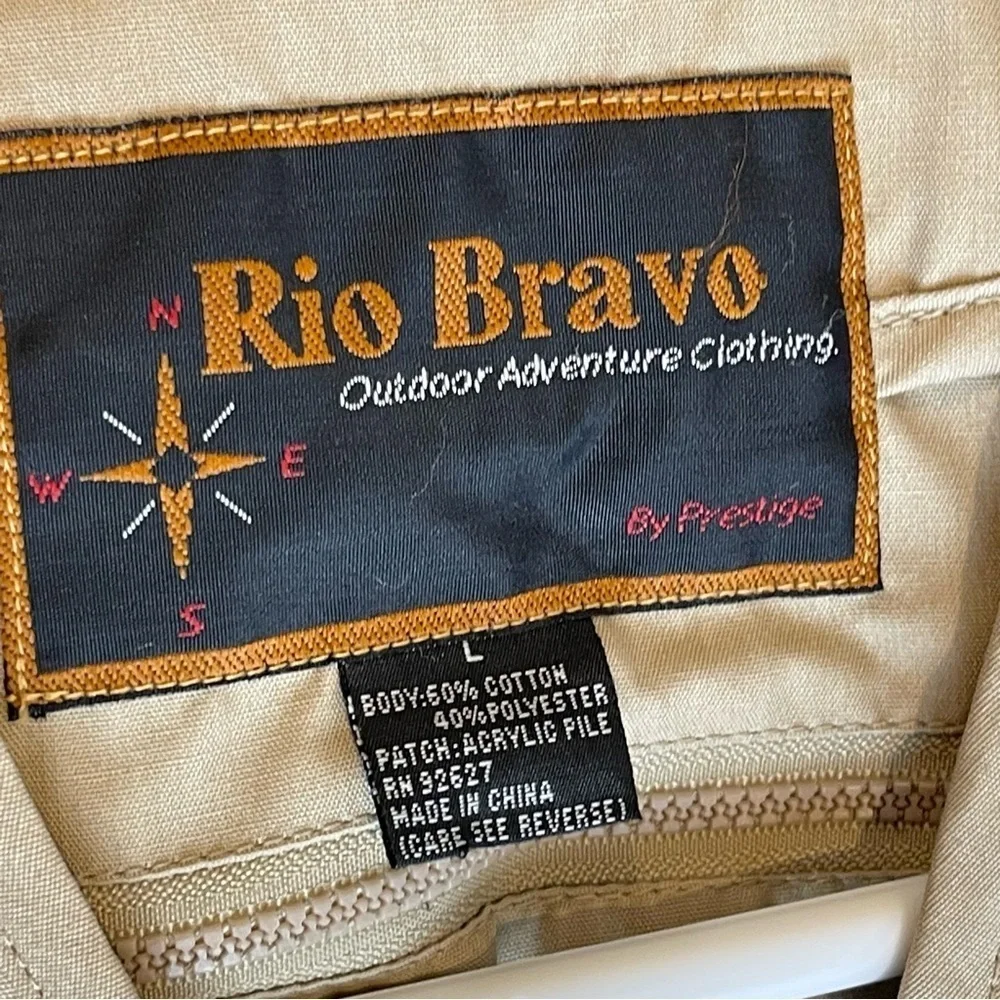 Rio Bravo Outdoor Adventure Clothing Khaki Multi-pocket Vest Fishing Hunting